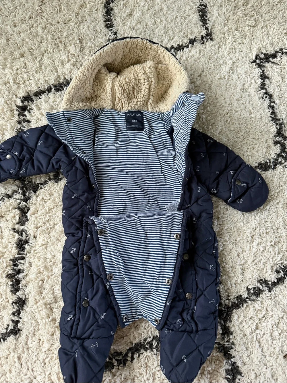 Nautica quilted footed